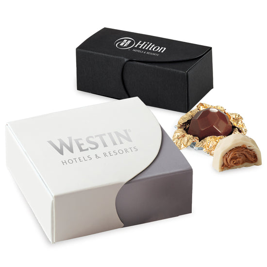 Pure Truffle Box with Custom Hotstamp