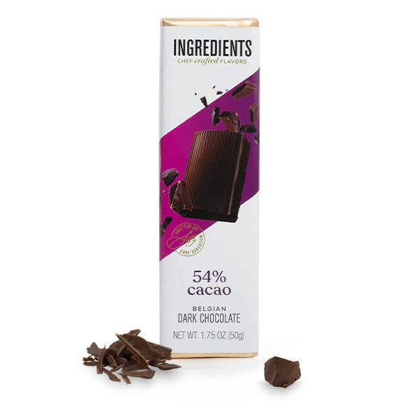 Ingredients - 54% Cacao Dark Chocolate 1.75oz Bar