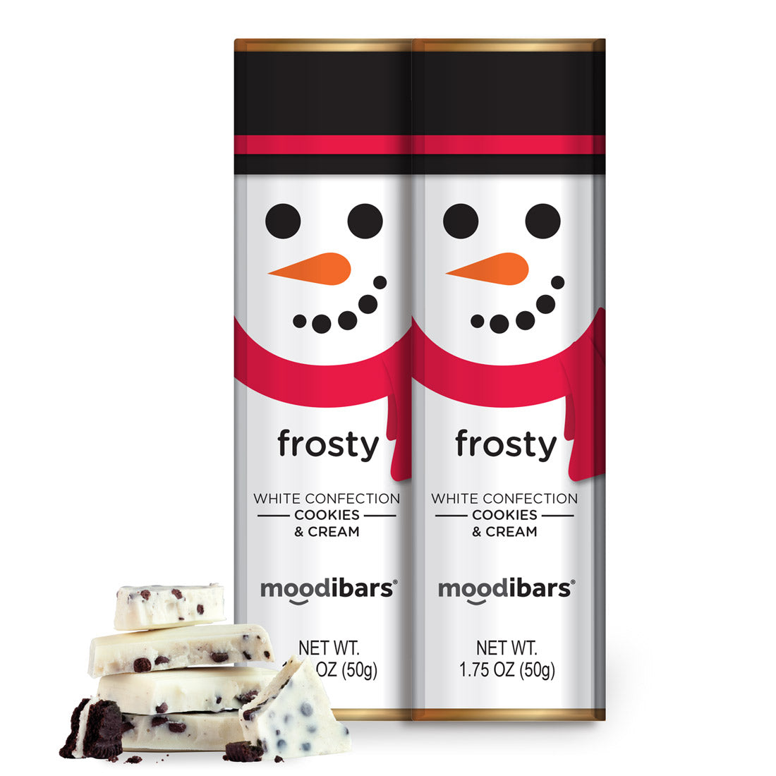 Moodibars - *Seasonal* FROSTY - White Confection Cookies & Cream