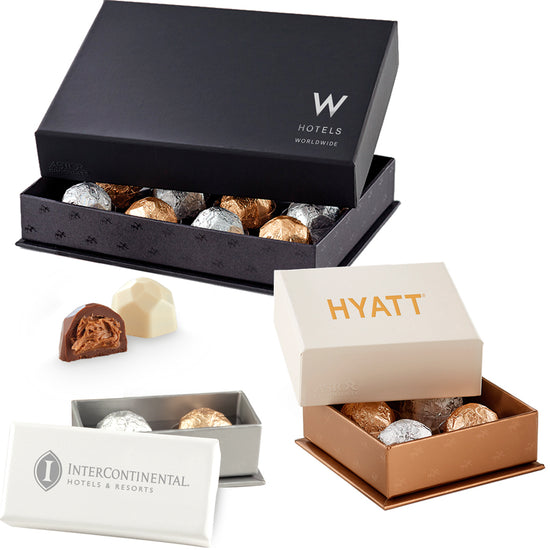 Deco Truffle Box with Custom Hotstamp