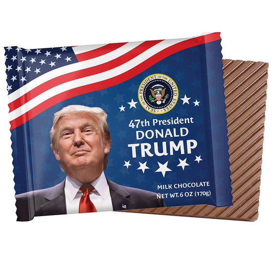 6oz President-Elect Donald Trump Milk Chocolate Mega Square