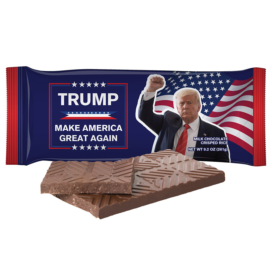 9.17oz President Trump Milk Chocolate Mega Bar