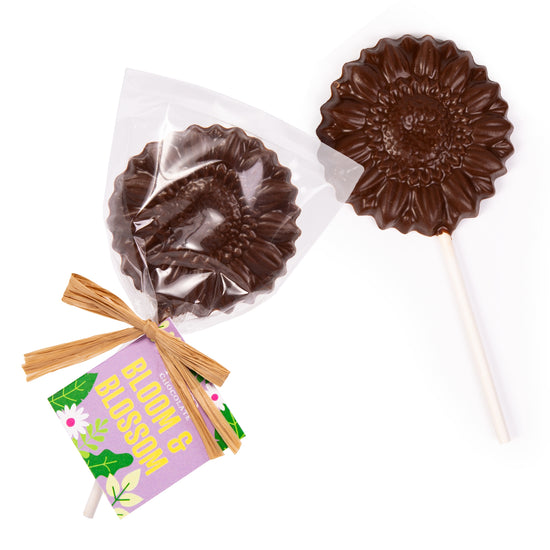 Spring - Milk Chocolate Sunflower Lollipop