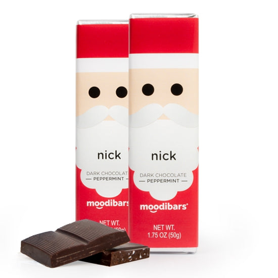 Moodibars - *Seasonal* Nick - Dark Peppermint Chocolate 1.75oz Bar