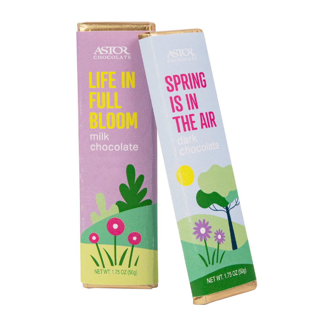 Spring - Signature Chocolate Bars Milk Chocolate and Dark Chocolate Mixed Case